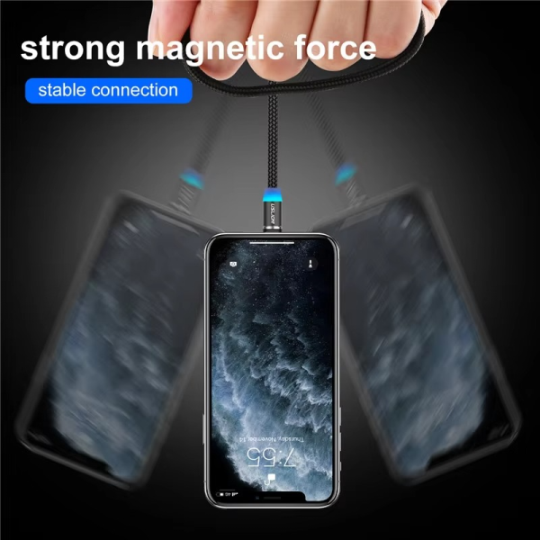 This 3-in-1 Magnetic Charging Cable works with iPhone, Type-C & Micro USB 📱