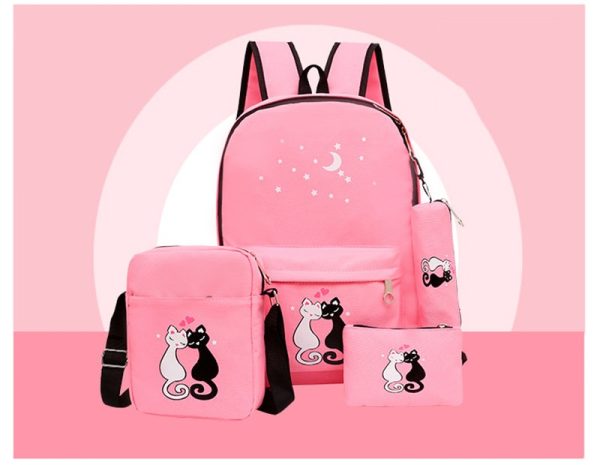 4-Piece School Bag Set for Kids – Boys & Girls Backpack Combo