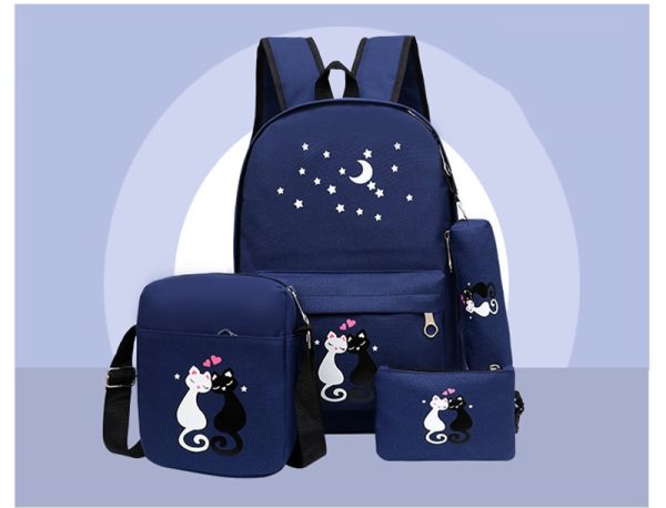 4-Piece School Bag Set for Kids – Boys & Girls Backpack Combo