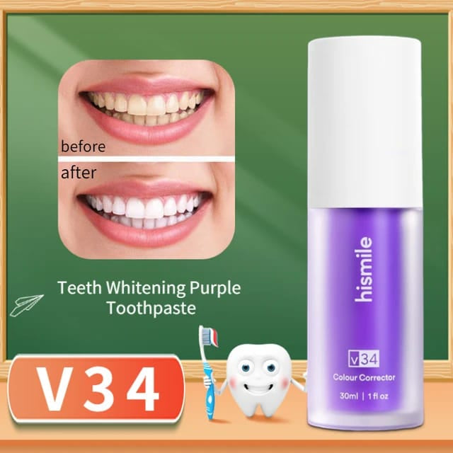 Hismile V34 Teeth Colour Correct Serum - Bforbazaar