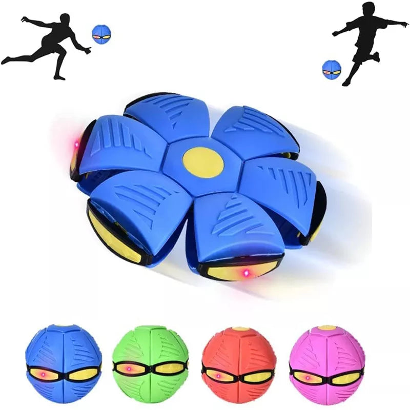 Flying Saucer Ball Magic Deformation Ufo With Led Light Flying - Bforbazaar