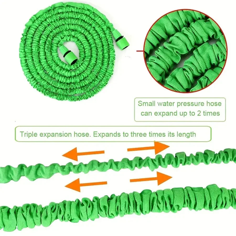 Expandable Magic Hose & High-Pressure Car Wash With 7 Water - Bforbazaar