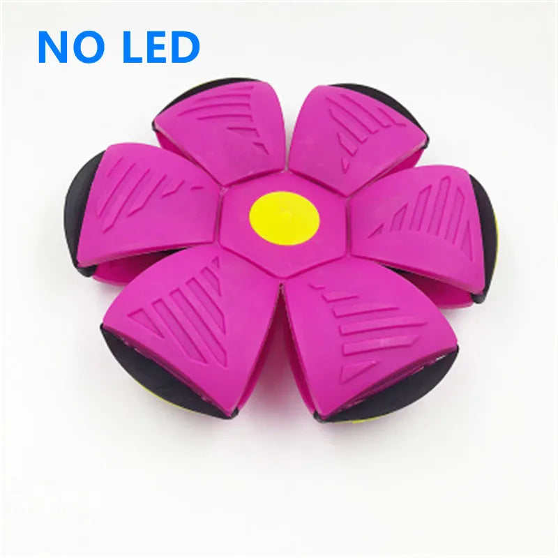 Flying Saucer Ball Magic Deformation Ufo With Led Light Flying - Bforbazaar
