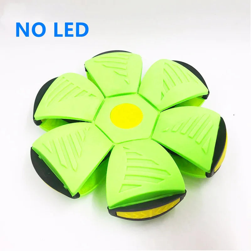 Flying Saucer Ball Magic Deformation Ufo With Led Light Flying - Bforbazaar