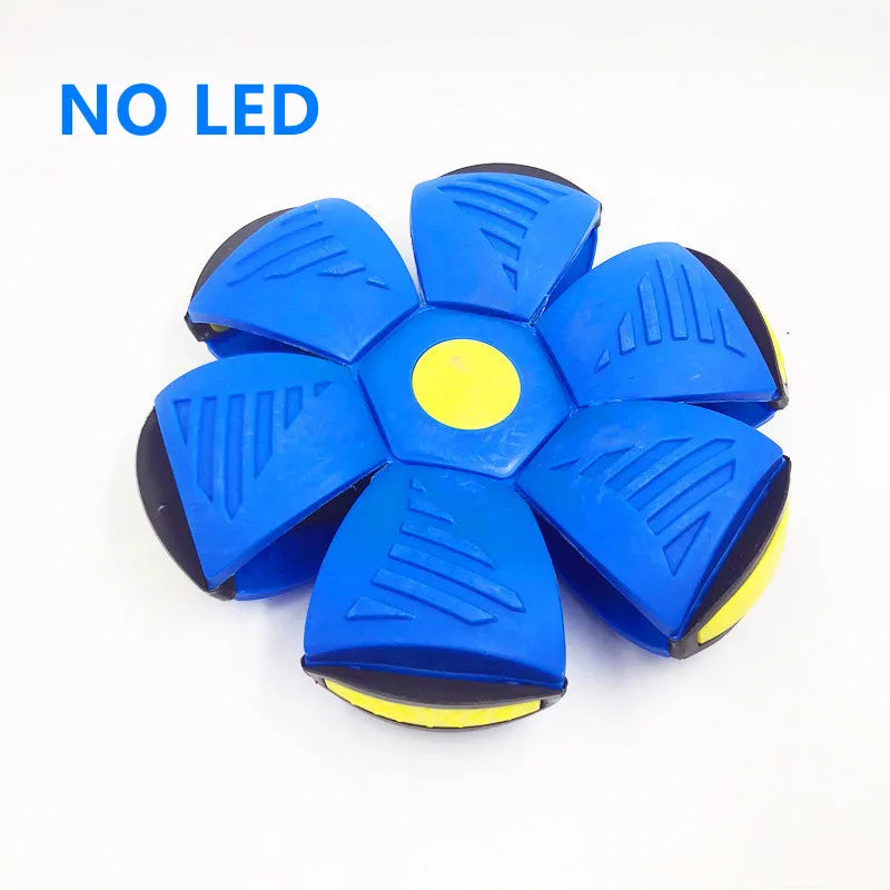 Flying Saucer Ball Magic Deformation Ufo With Led Light Flying - Bforbazaar