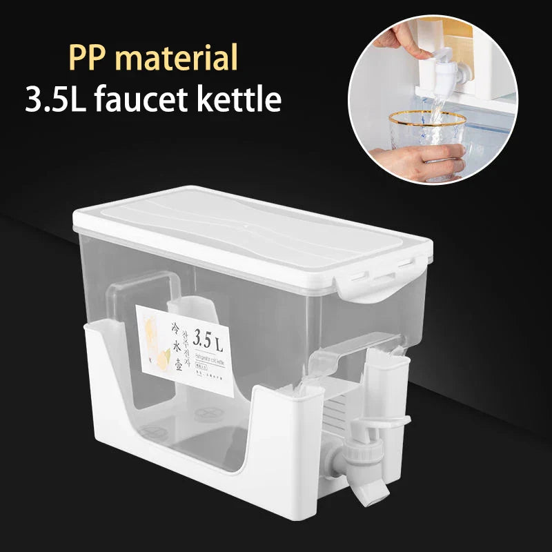Cold Water Pitcher With Faucet & Iced Beverage Dispenser Refrigerator - Bforbazaar
