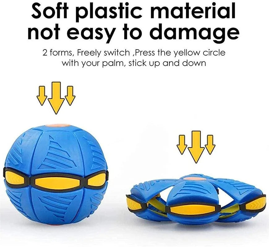 Flying Saucer Ball Magic Deformation Ufo With Led Light Flying - Bforbazaar