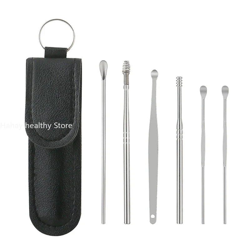 Ear Cleaner & Earpick Wax Remover Curette & Cleaner Kit For SelfCare - Bforbazaar