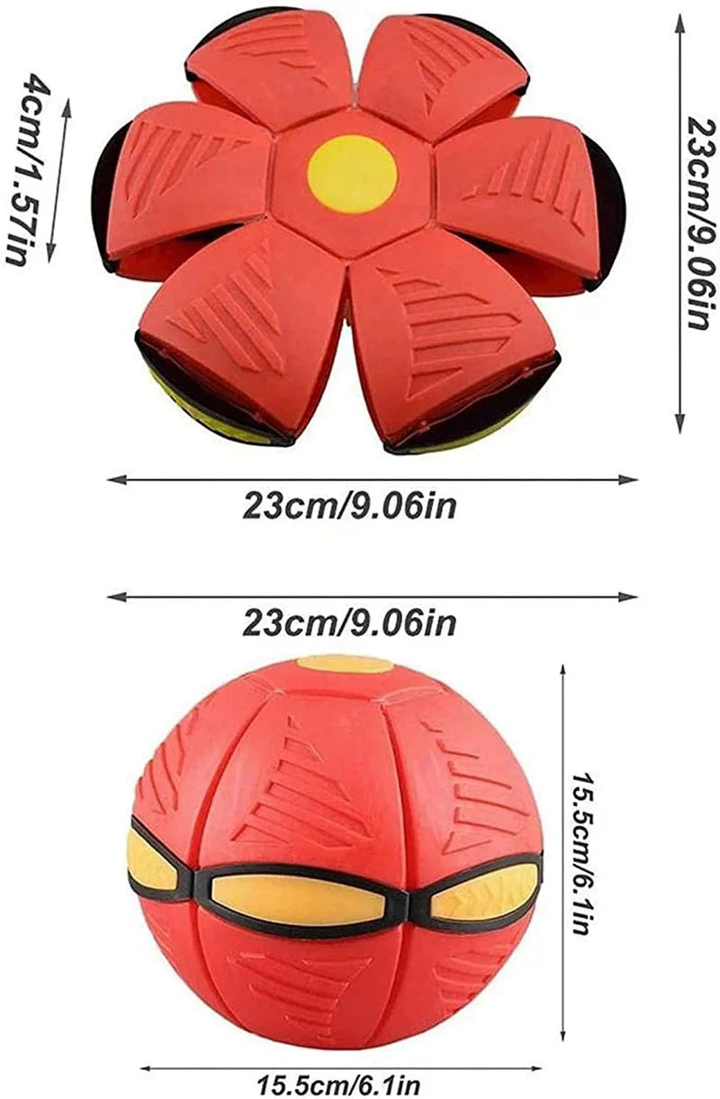 Flying Saucer Ball Magic Deformation Ufo With Led Light Flying - Bforbazaar