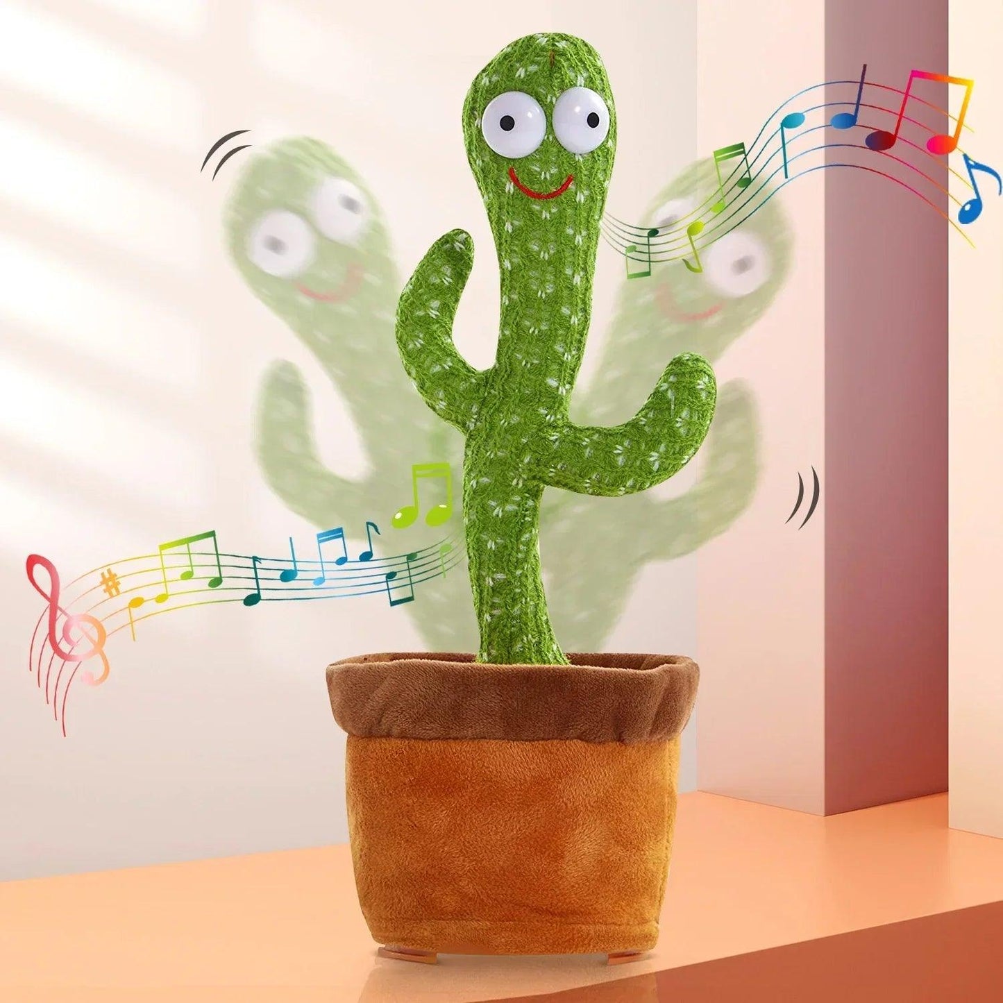 Intelligent Kawaii Cactus Interactive Learning And Musical Toy For Kids - Bforbazaar