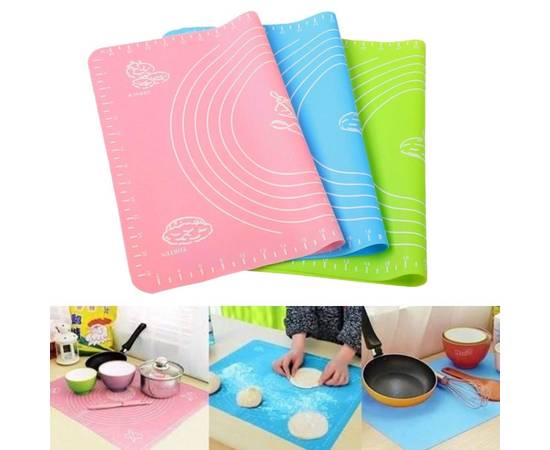 Non-Stick Silicone Baking Roti Mat Large Size With Measurements Heat - Bforbazaar