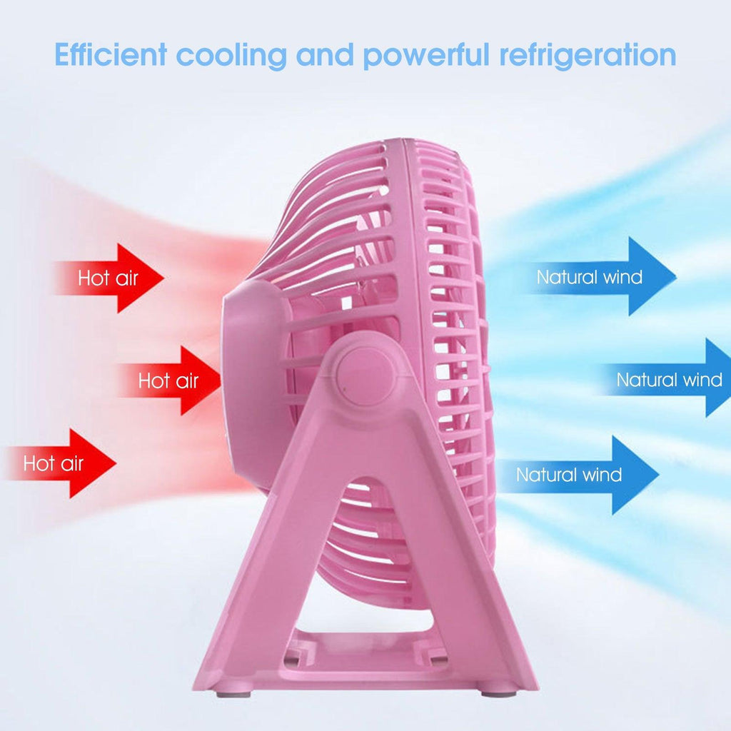 360 Degree Rotatable Quiet Mini Fan - Bforbazaar