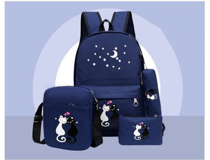 4-Piece School Bag Set for Kids – Boys & Girls Backpack Combo
