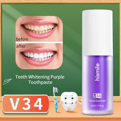 Hismile V34 Teeth Colour Correct Serum - Bforbazaar
