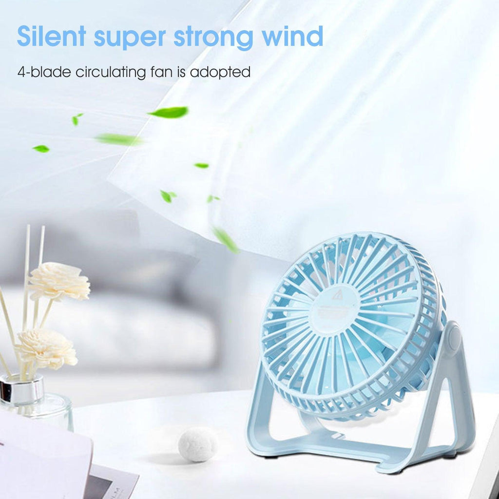 360 Degree Rotatable Quiet Mini Fan - Bforbazaar