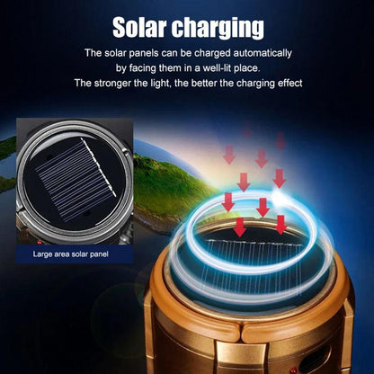 3 In 1 Portable Camping Lights Solar Powered - Bforbazaar