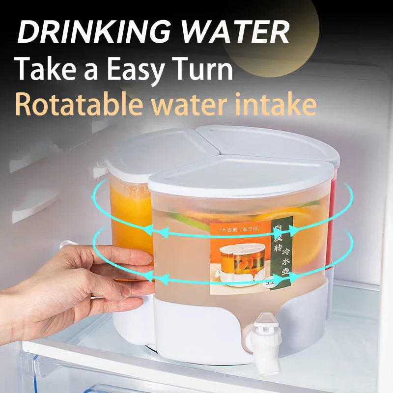 Cold Water Pitcher with Faucet & Iced Beverage Dispenser Refrigerator and Spigot - Bforbazaar