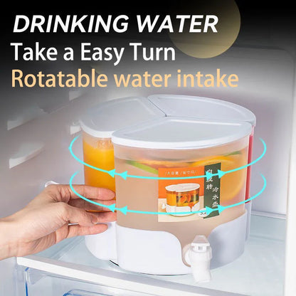 Cold Water Pitcher With Faucet & Iced Beverage Dispenser Refrigerator - Bforbazaar