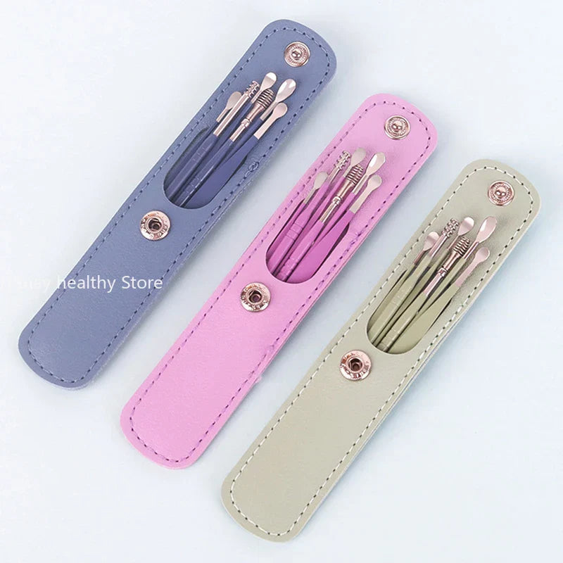 Ear Cleaner & Earpick Wax Remover Curette & Cleaner Kit For SelfCare - Bforbazaar