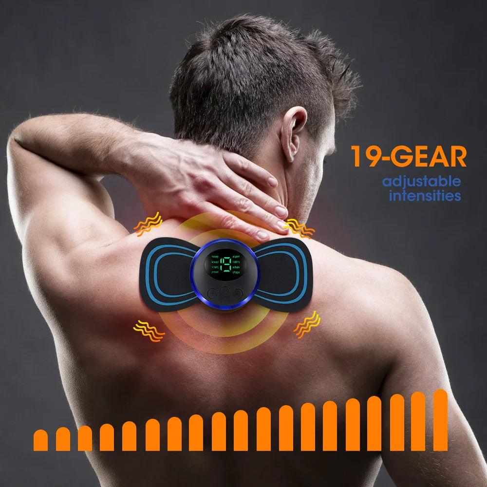 EMS Electric Neck Massager Patch for Muscle Pain Relief - Bforbazaar