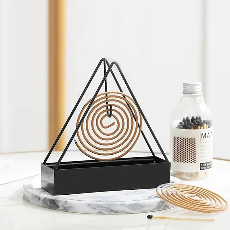 Iron Mosquito Coil Holder & Modern Repellent Incense Rack - Bforbazaar