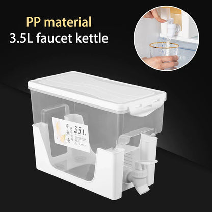 Cold Water Pitcher With Faucet & Iced Beverage Dispenser Refrigerator - Bforbazaar