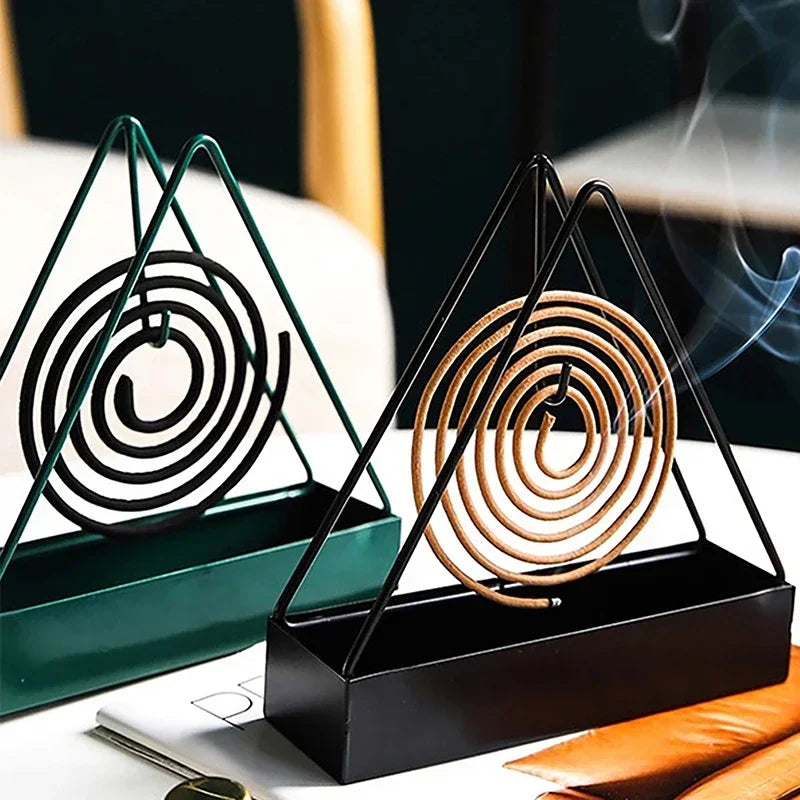 Iron Mosquito Coil Holder & Modern Repellent Incense Rack - Bforbazaar