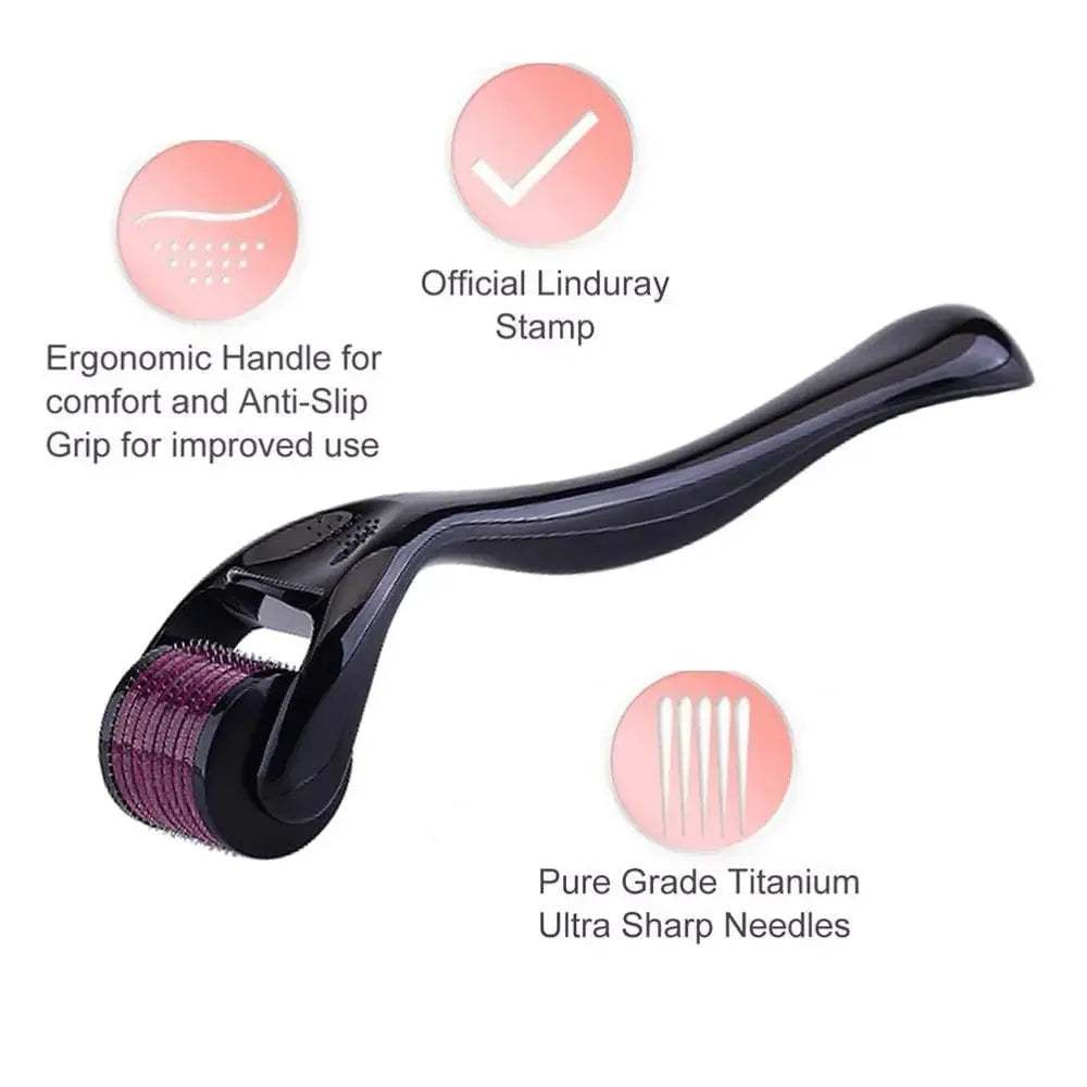 Derma Roller 0.25Mm 540 Titanium Microneedle Roller For Facial Skin - Bforbazaar