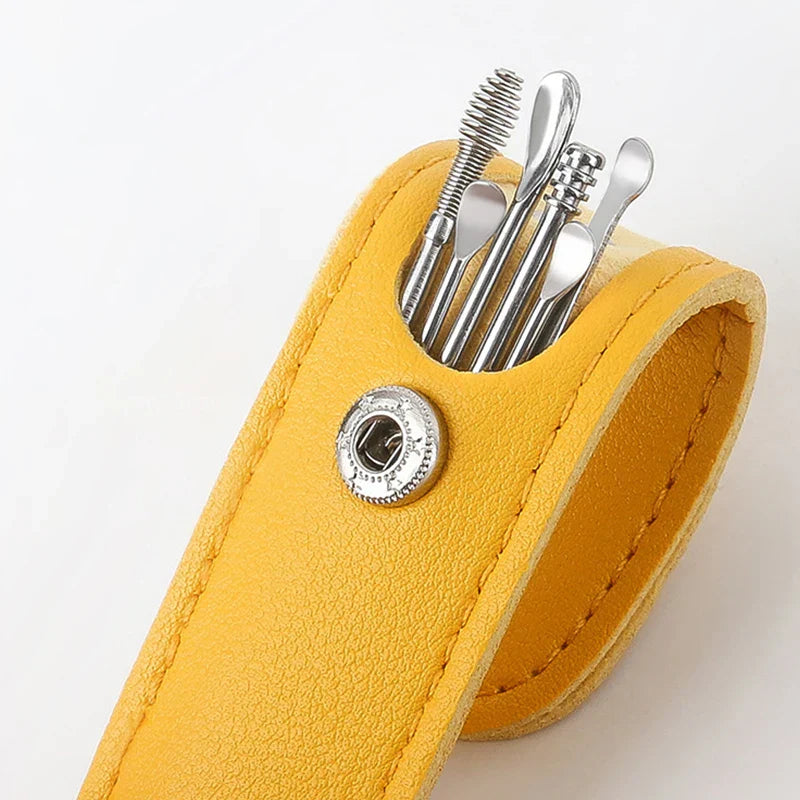 Ear Cleaner & Earpick Wax Remover Curette & Cleaner Kit For SelfCare - Bforbazaar