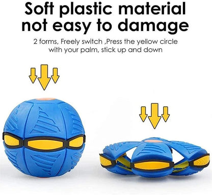 Flying Saucer Ball Magic Deformation Ufo With Led Light Flying - Bforbazaar