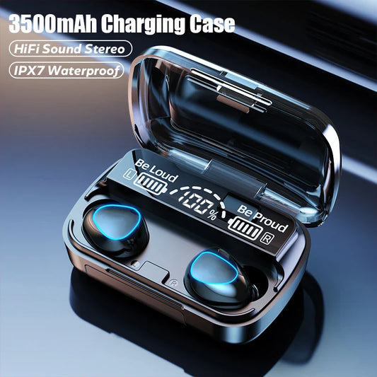 M10 TWS Wireless Earphone Bluetooth With Touch Control LED Display 9D Stereo - Bforbazaar