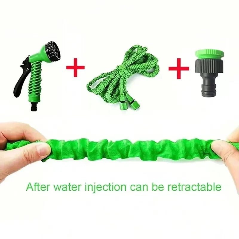 Expandable Magic Hose & High-Pressure Car Wash With 7 Water Spraying Functions - Bforbazaar