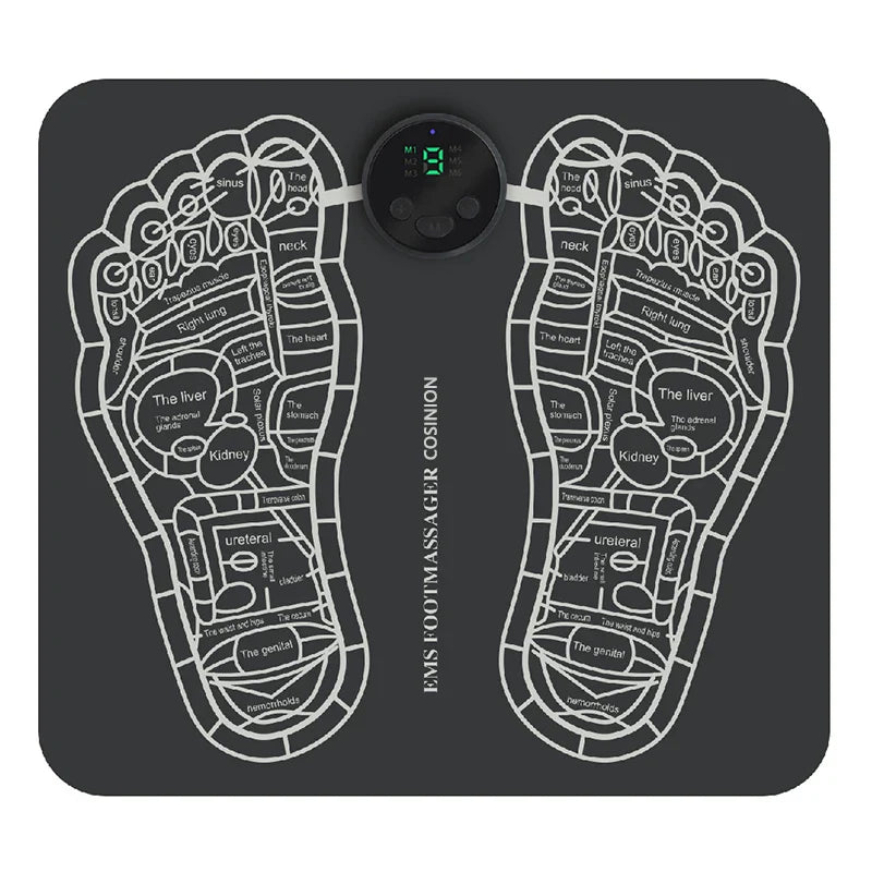 Ems Foot Massager Electric Muscle Stimulator Feet Mat - Bforbazaar