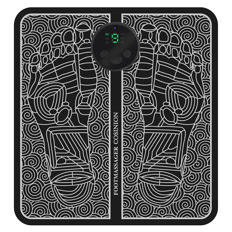 Ems Foot Massager Electric Muscle Stimulator Feet Mat - Bforbazaar