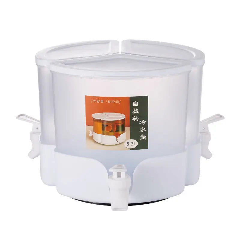 Cold Water Pitcher with Faucet & Iced Beverage Dispenser Refrigerator and Spigot - Bforbazaar