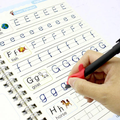 Magic Practice Writing Book With Pen For Kids Learning - Bforbazaar