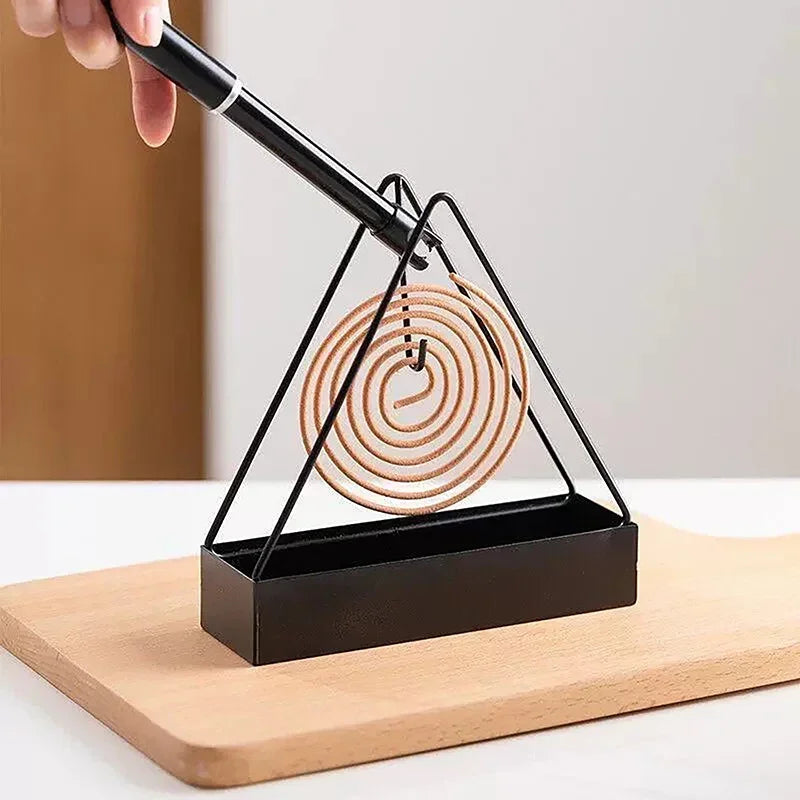 Iron Mosquito Coil Holder & Modern Repellent Incense Rack - Bforbazaar