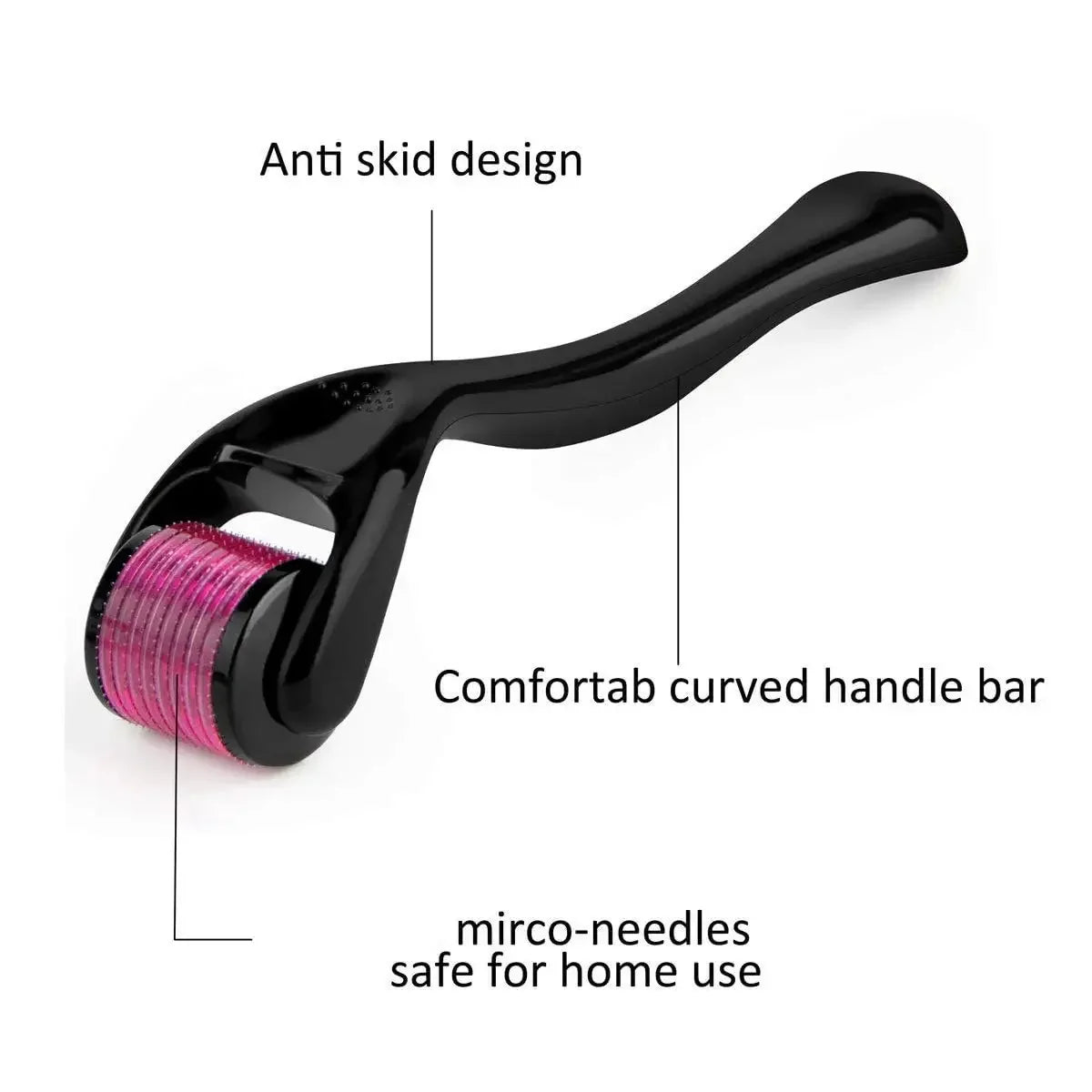 Derma Roller 0.25Mm 540 Titanium Microneedle Roller For Facial Skin - Bforbazaar