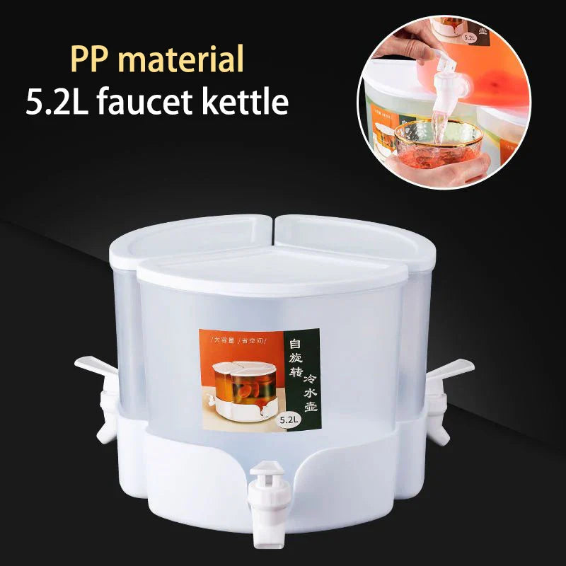 Cold Water Pitcher with Faucet & Iced Beverage Dispenser Refrigerator and Spigot - Bforbazaar