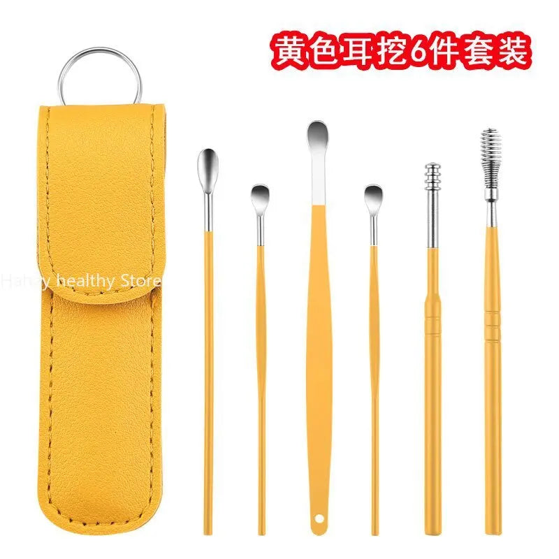Ear Cleaner & Earpick Wax Remover Curette & Cleaner Kit For SelfCare - Bforbazaar