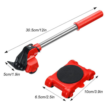 Heavy Duty Furniture Lifter With Wheel Bar - 5Pcs/Set - Bforbazaar