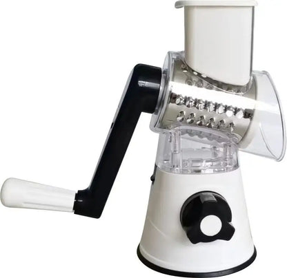 3-In-1 Manual Rotation Vegetable Fruit Slicer & Round Cutter - Bforbazaar