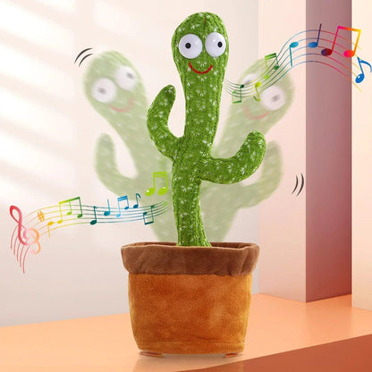 Intelligent Kawaii Cactus Interactive Learning And Musical Toy For Kids - Bforbazaar