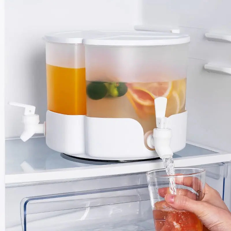 Cold Water Pitcher with Faucet & Iced Beverage Dispenser Refrigerator and Spigot - Bforbazaar