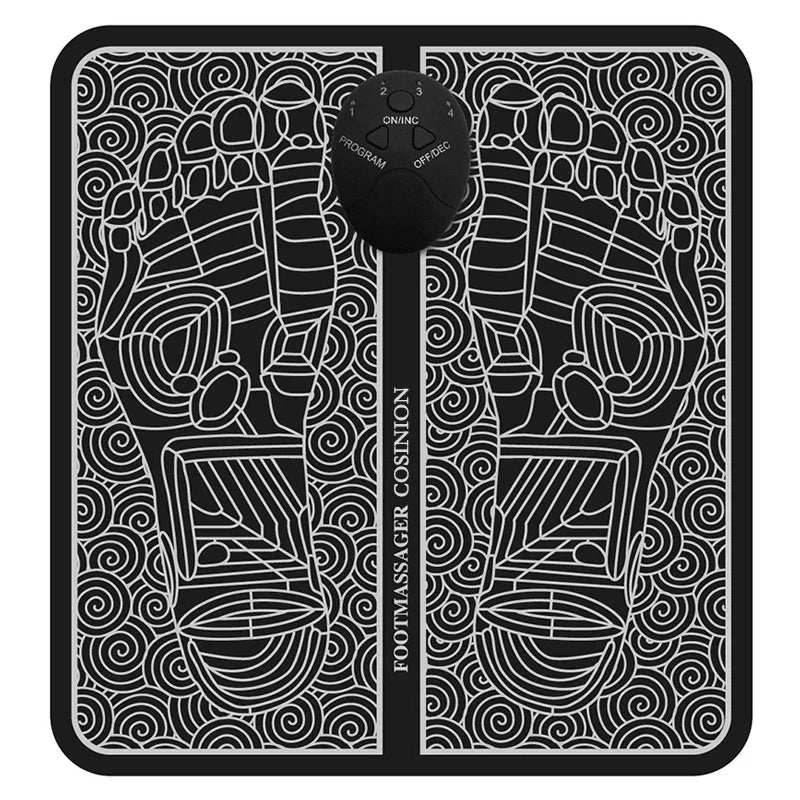 Ems Foot Massager Electric Muscle Stimulator Feet Mat - Bforbazaar