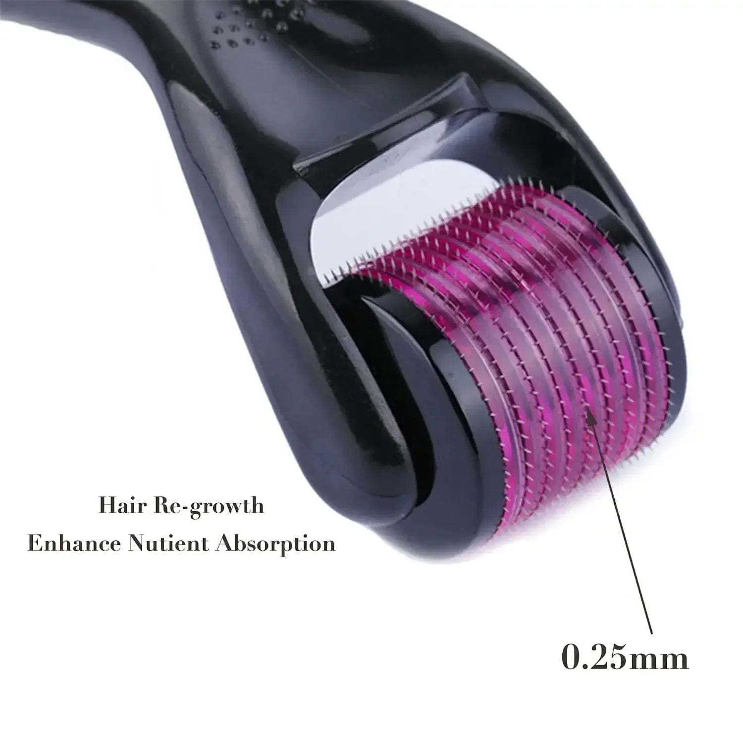 Derma Roller 0.25mm 540 Titanium Microneedle Roller for Facial Skin Body Care - Bforbazaar
