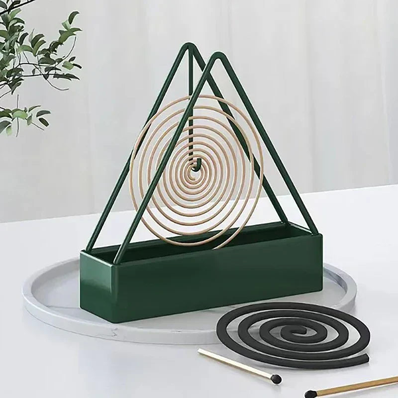 Iron Mosquito Coil Holder & Modern Repellent Incense Rack - Bforbazaar