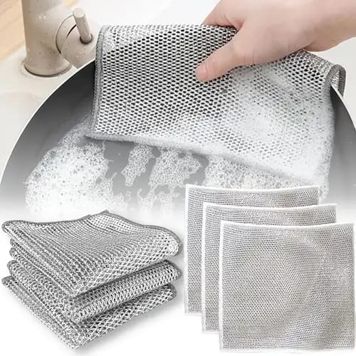 Heavy-Duty Dish Scrubbing Cloths - Pack Of 10 - Bforbazaar