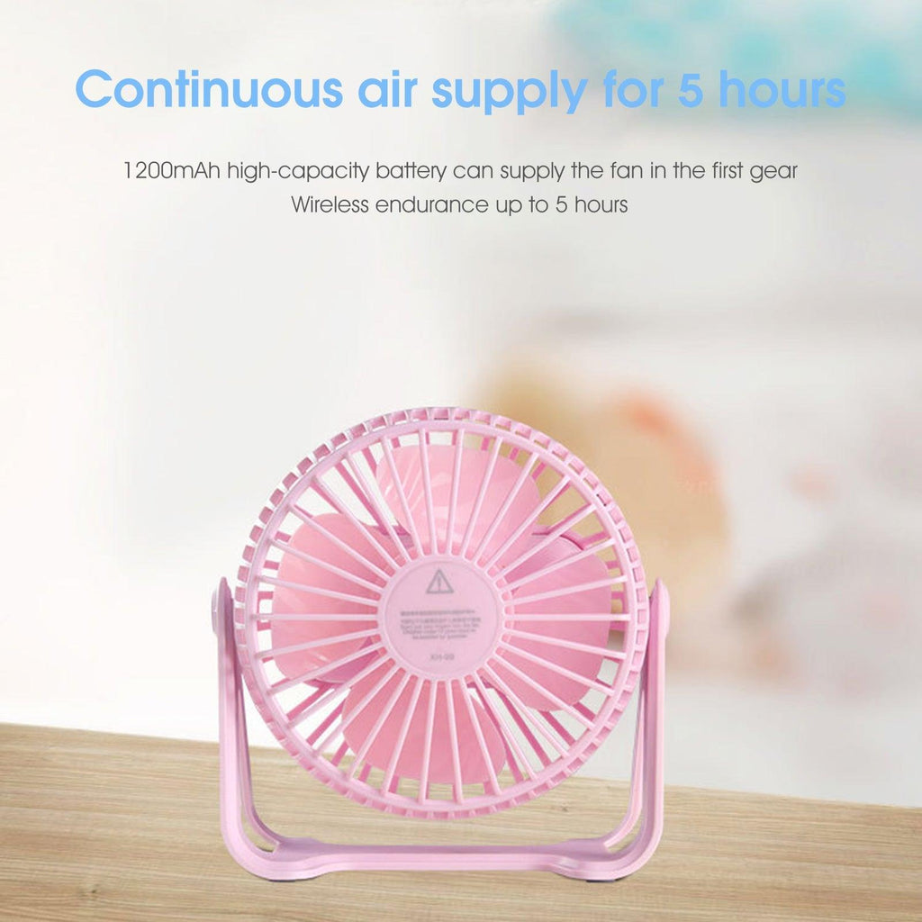 360 Degree Rotatable Quiet Mini Fan - Bforbazaar