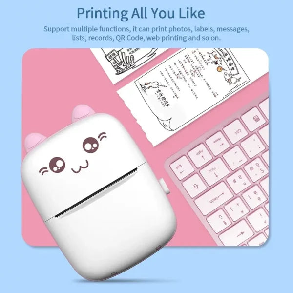 Mini Portable Pocket Thermal Printer (Random Color) - Bforbazaar